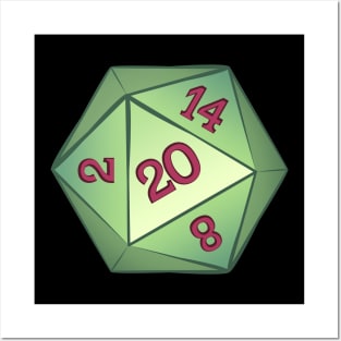 Natural 20 Dice Posters and Art